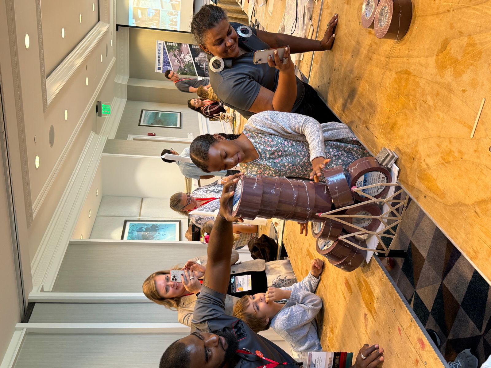 Students participating in an Architecture in Education workshop