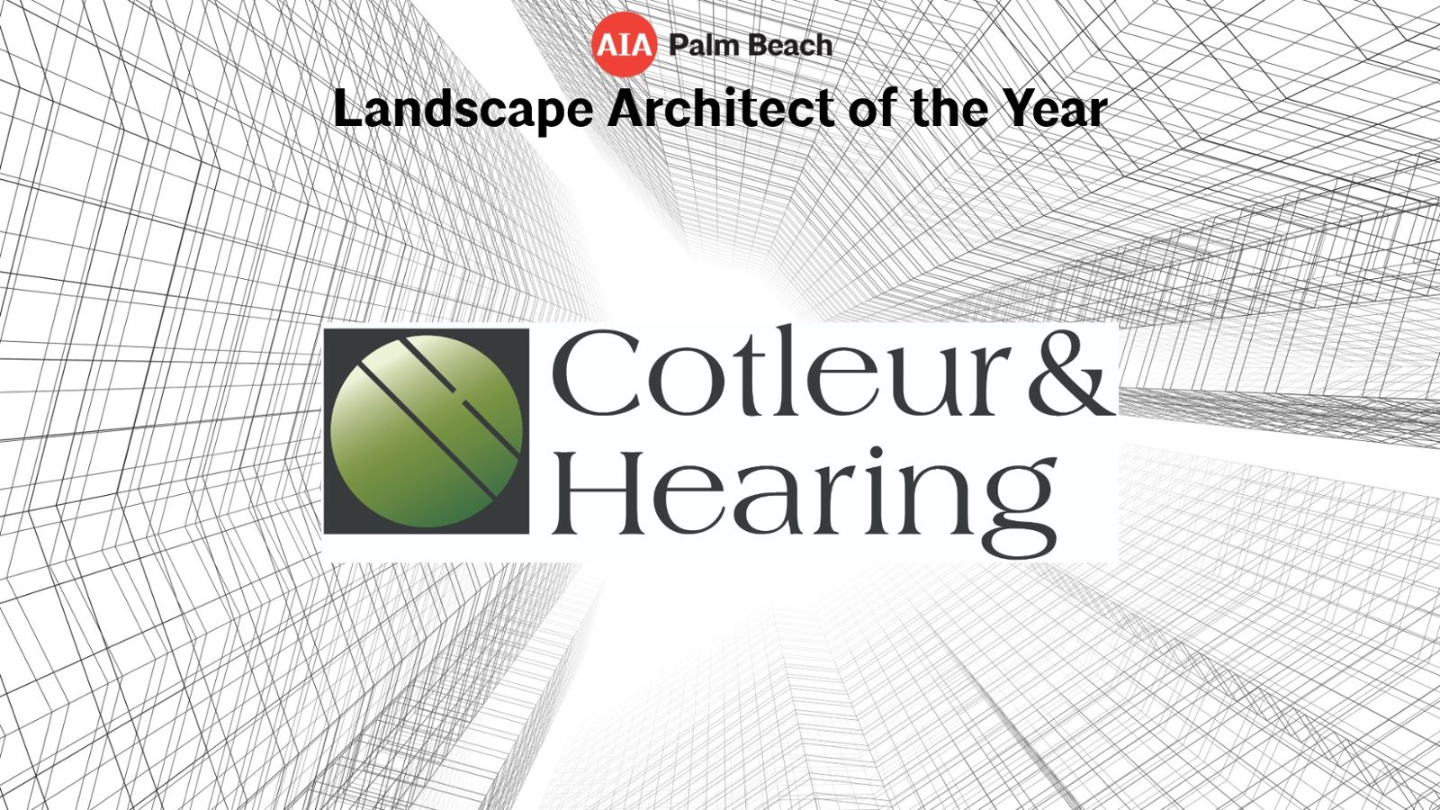 2026 AIA Palm Beach Honor Award recipient
