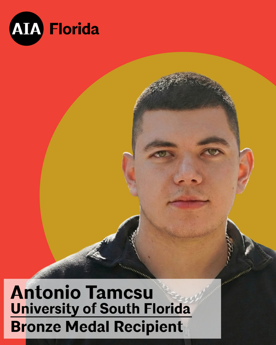 Antonio Tamcsu, University of South Florida Bronze Medal Recipient