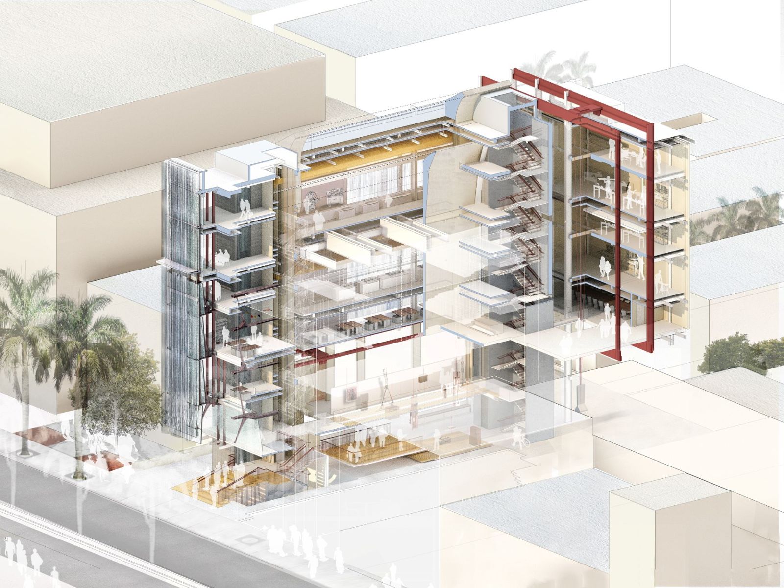 Shoptower: Degrees of Porosity between Ground & Sky